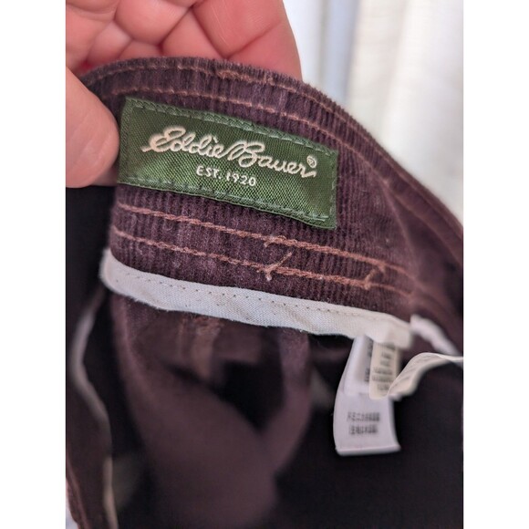 Eddie Bauer Women's Corduroy Cargo Skirt Purple Button Pockets Size 18 - Picture 7 of 8